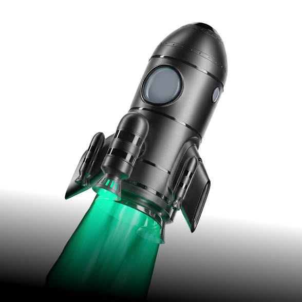 Propulsion rocket illustration